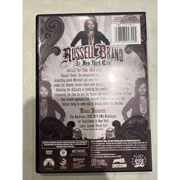 Russell Brand Stand Up in New York City DVD comedy show [Extended & Uncensored] - Picture 2 of 2